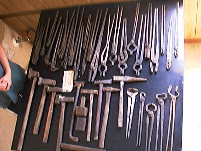 Blacksmith's tools prior to settin out.
